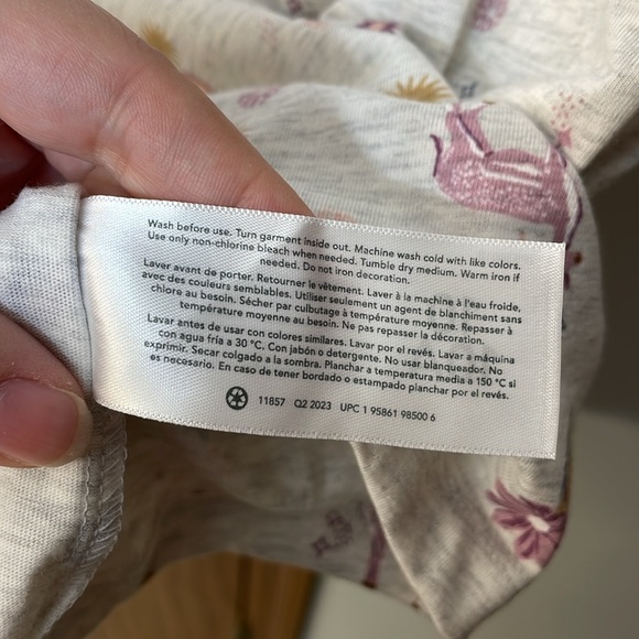 CARTERS NWT Girls Size 10 Horse print gray long sleeve dress round neck - Picture 9 of 12